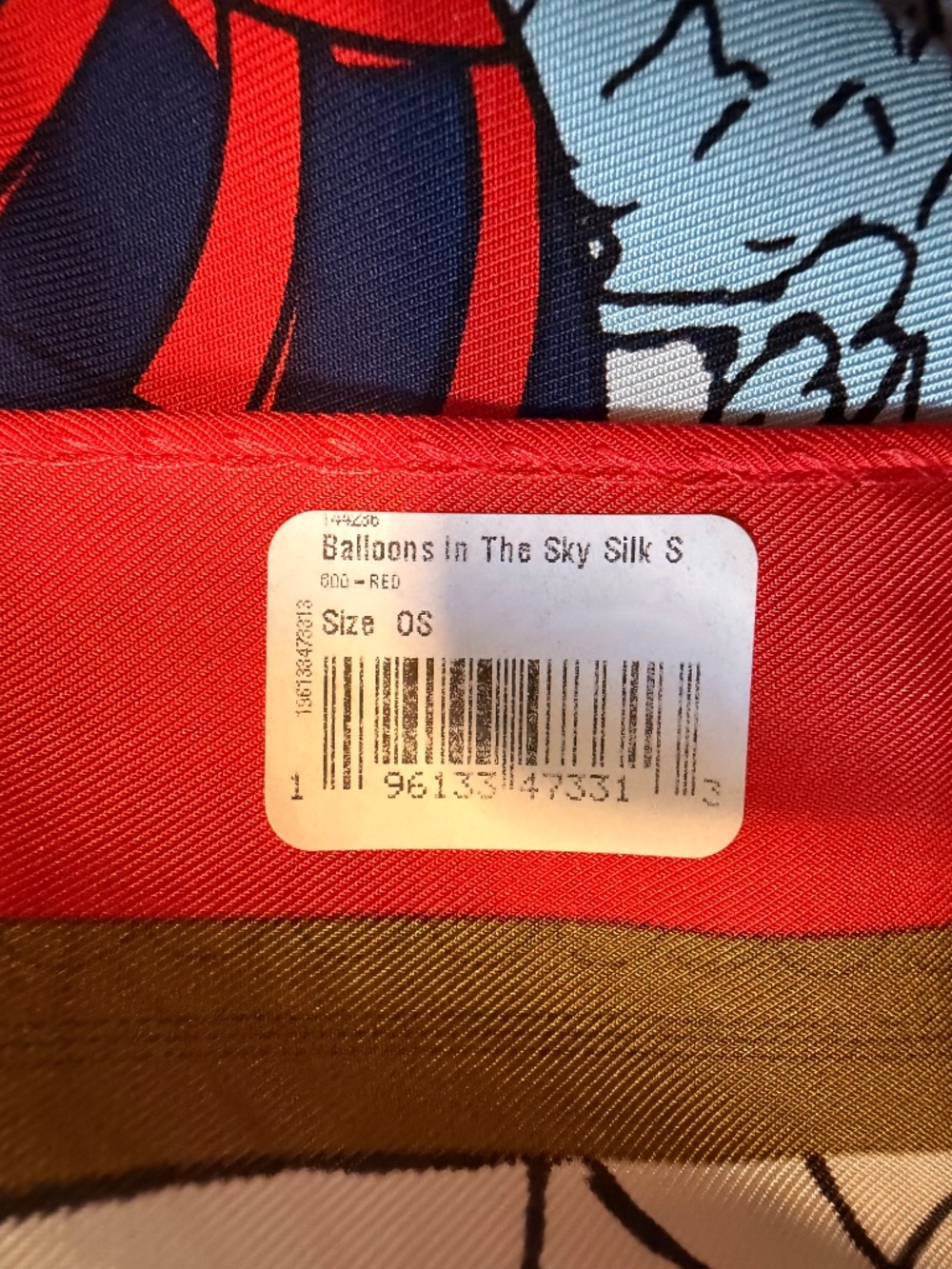 NEW Tory Burch Balloons in the Sky Silk Square Scarf - Picture 12 of 12
